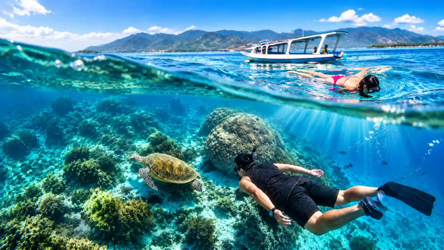Snorkeling experience in Gili Trawangan